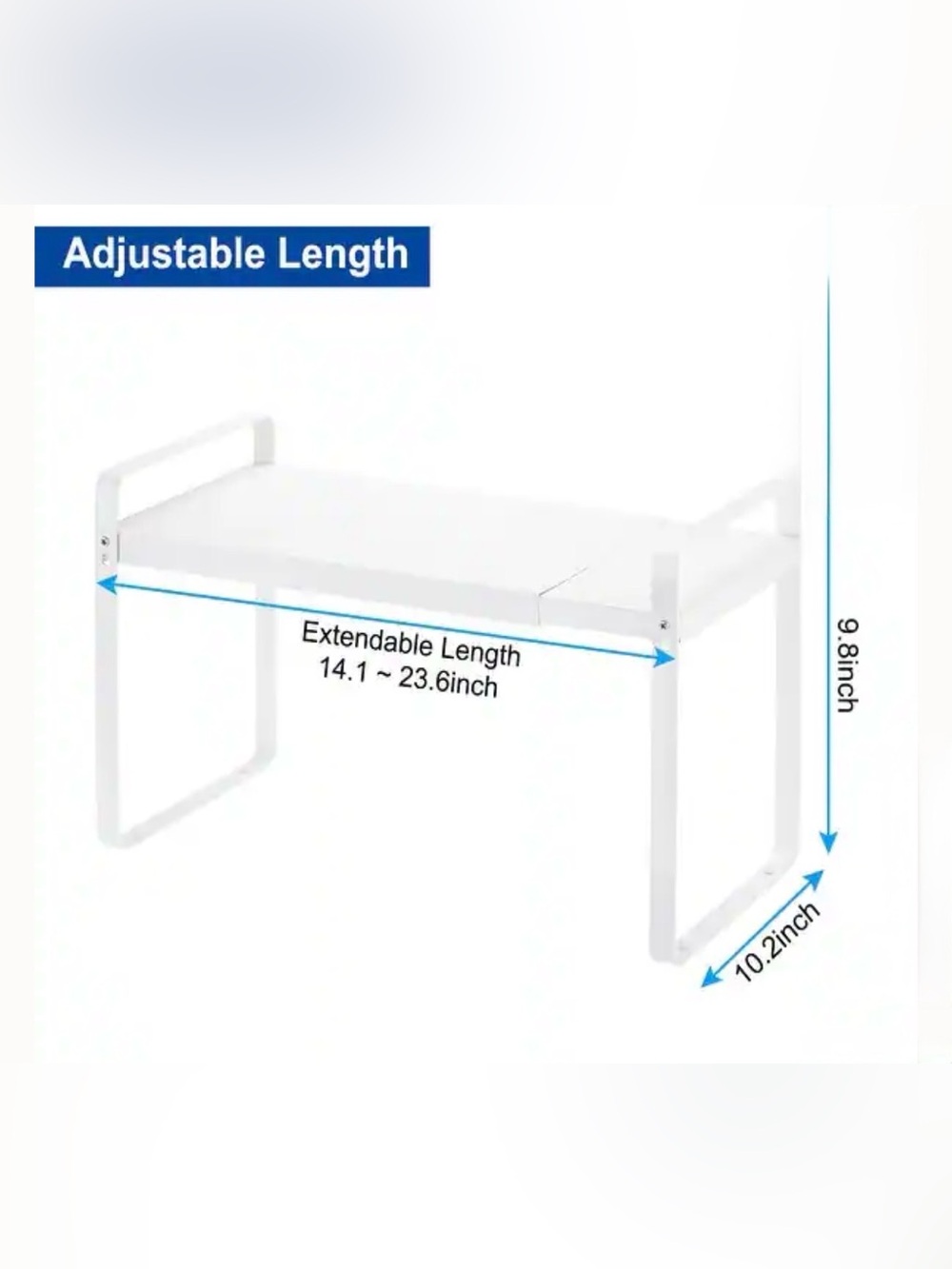 White Multi-Purpose Storage Rack Organizer - Picture 5 of 8